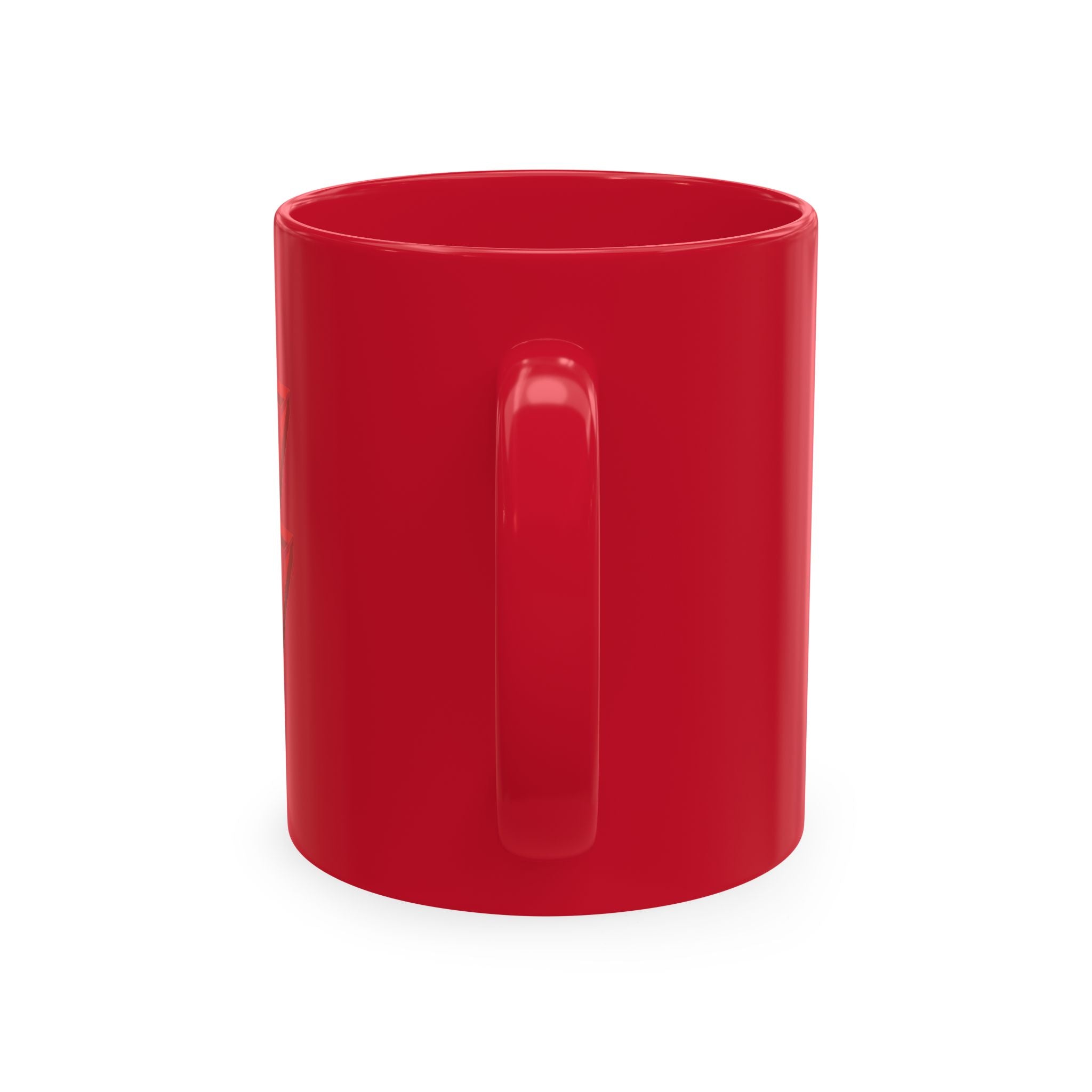 Ceramic Mug — Mystic Third Eye Pyramid Design with 7/17 Red Numerals
