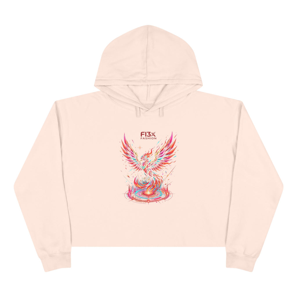 Phoenix Crop Hoodie — FI3x Fashion Logo Graphic