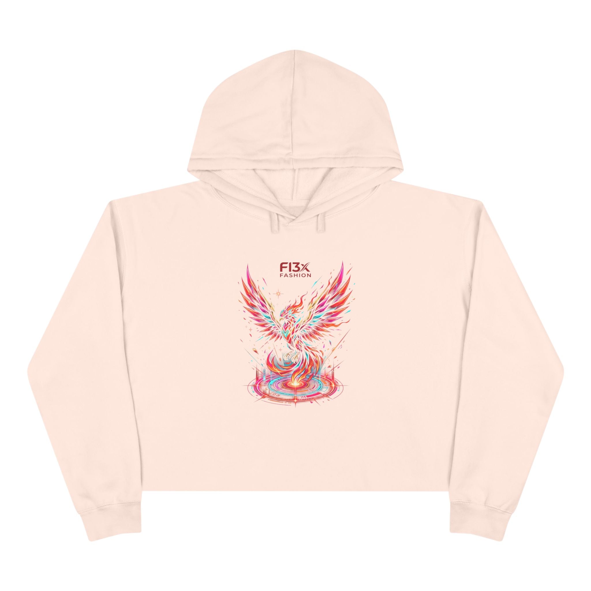 Phoenix Crop Hoodie — FI3x Fashion Logo Graphic