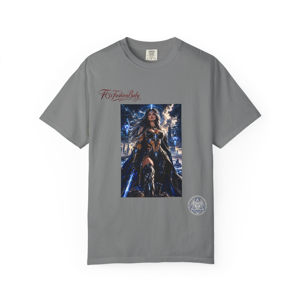 Fantasy Warrior Graphic T-Shirt — "FB7FashionBaby" Logo Tee