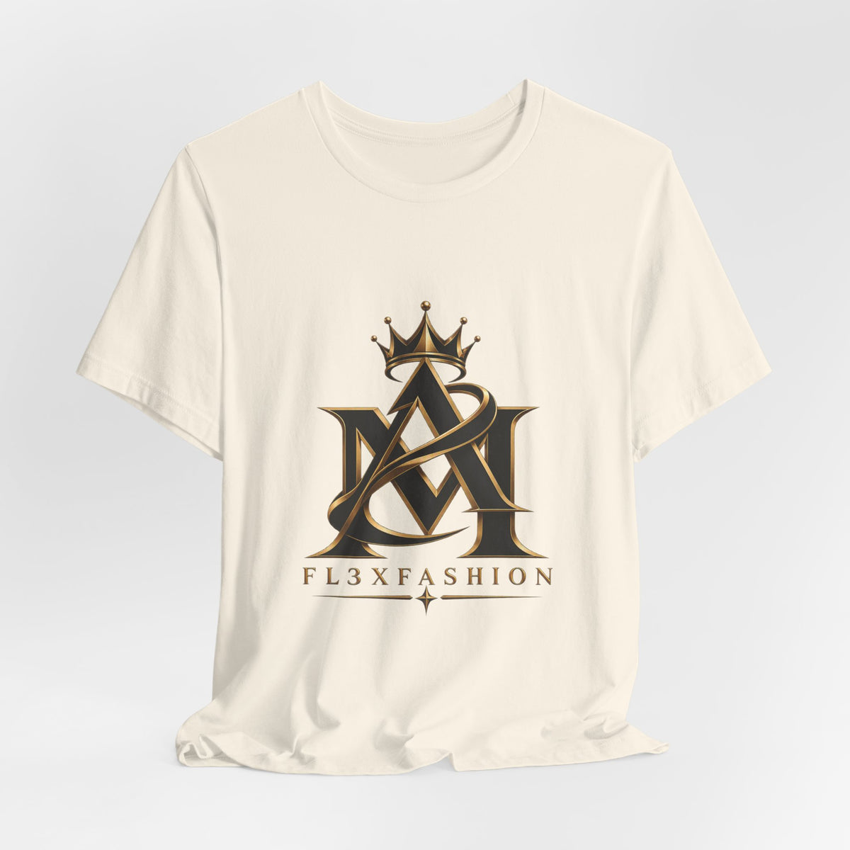 Crown Monogram Logo Tee — FL3XFASHION Graphic T-Shirt
