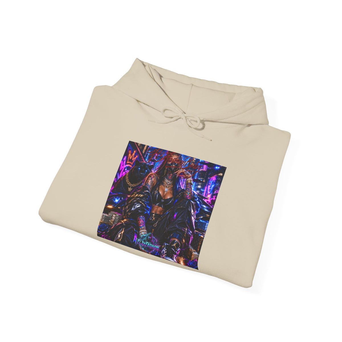 Cyberpunk Night Hoodie – Neon City Graphic Pullover