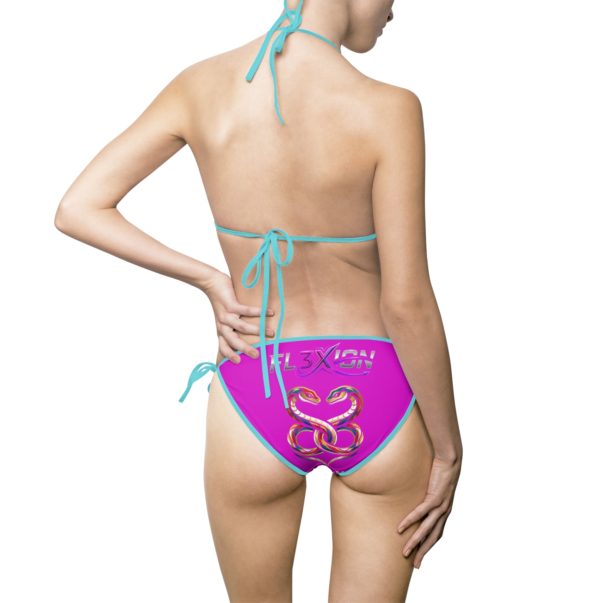 Pink 'FL3Xion' Women's String Bikini Swimsuit – Sporty Beachwear