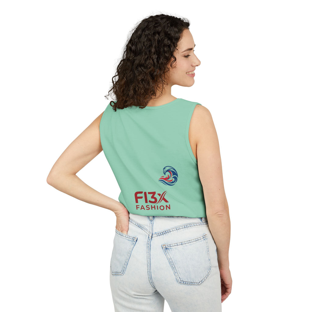 Graphic Tank Top — Colorful Street Art & Drip Logo Design