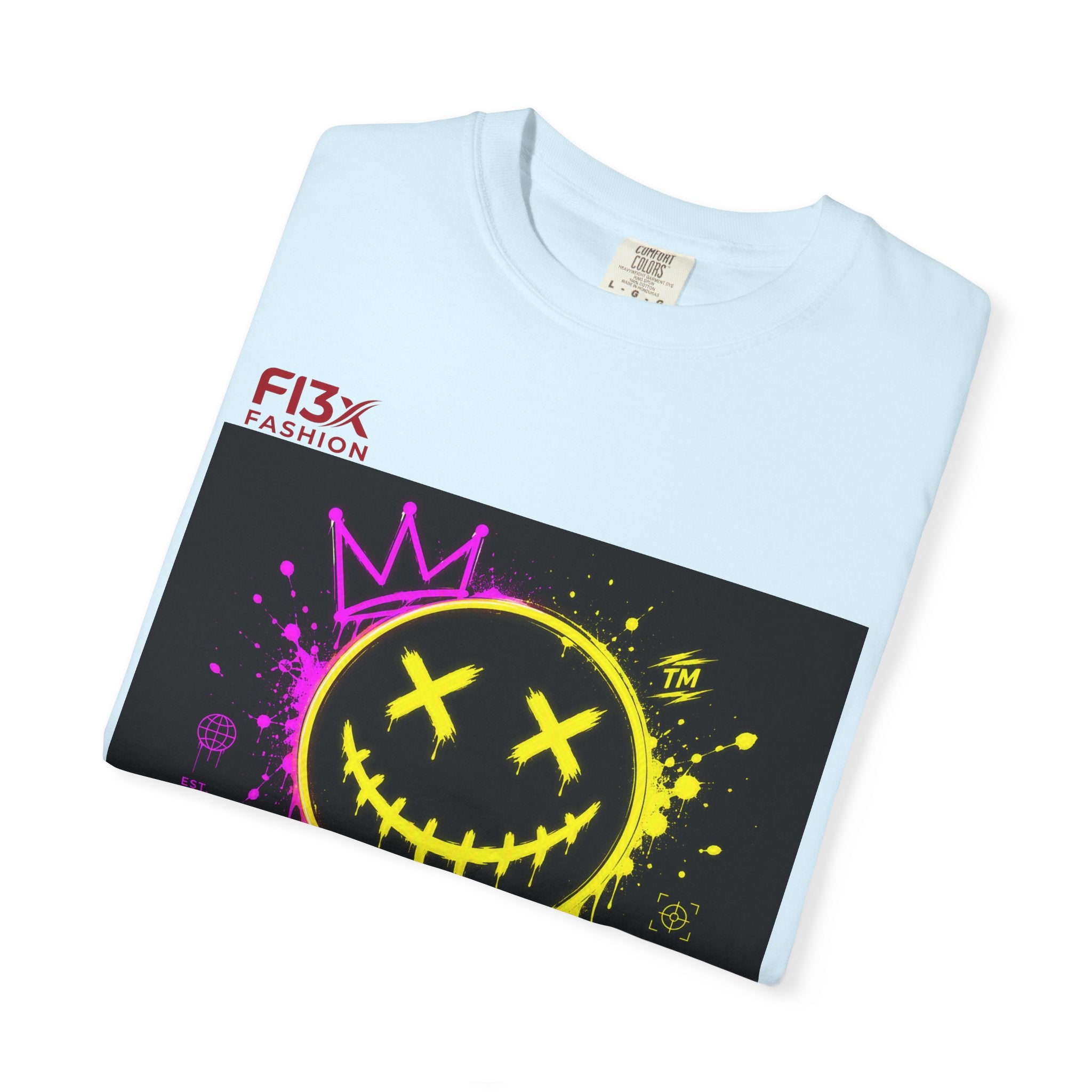 Graphic Tee — Neon Graffiti Smiley "FL3X Fashion"