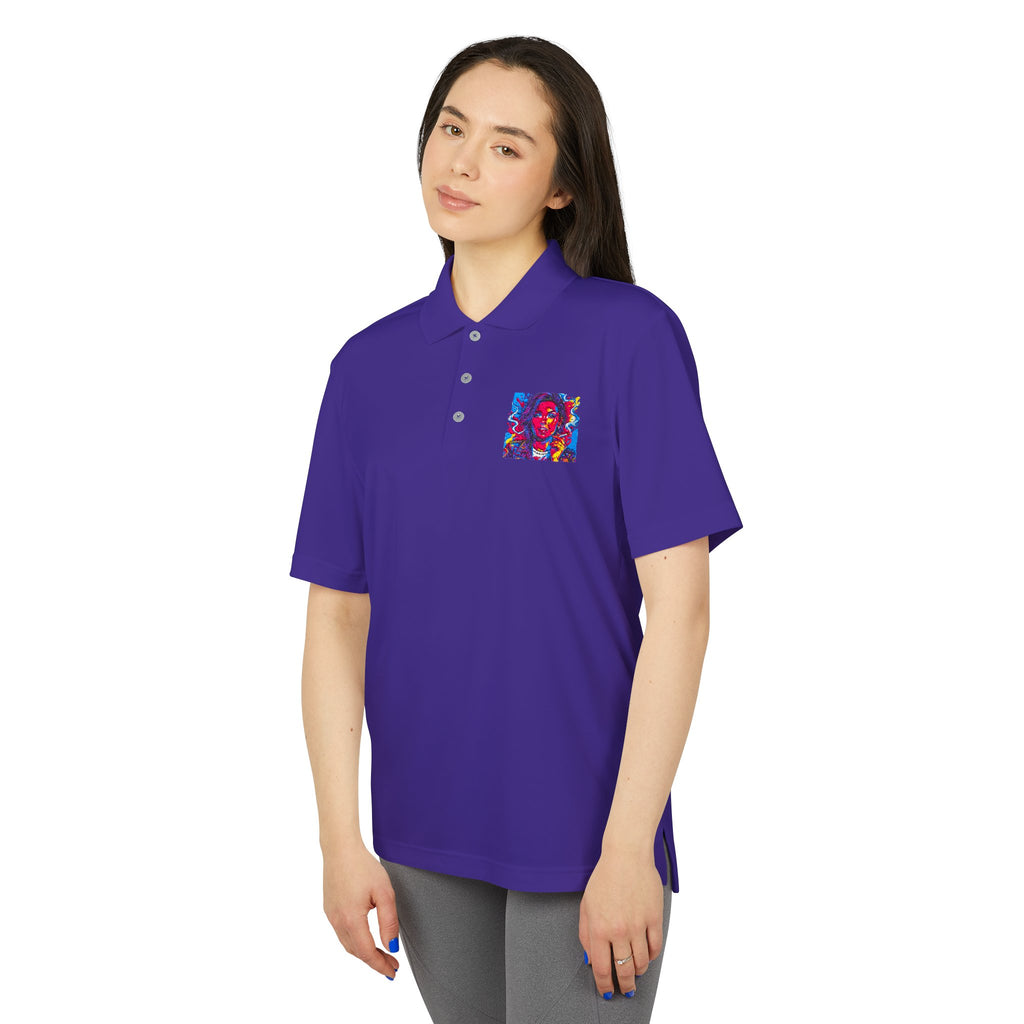 Abstract Color Portrait Polo Shirt