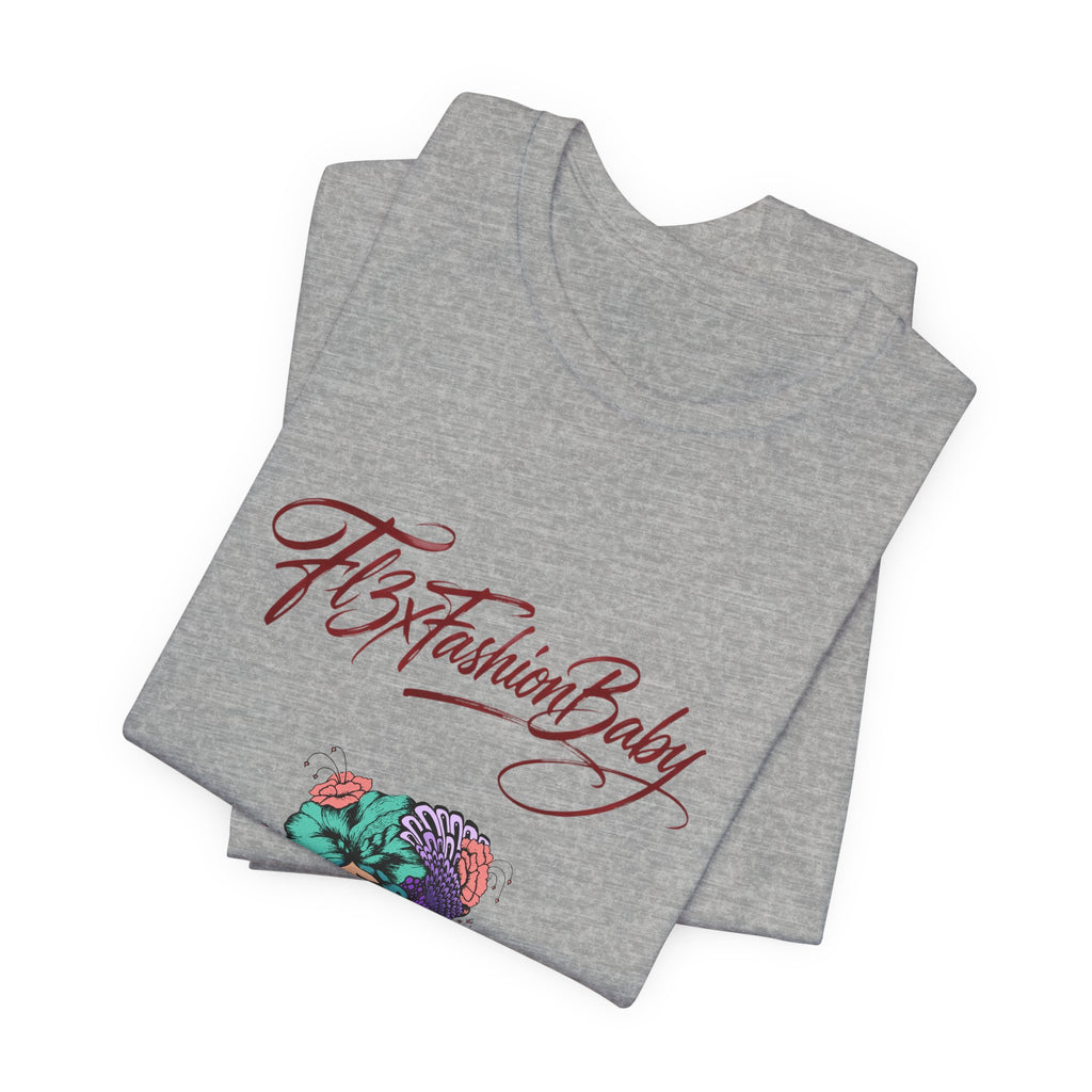 T-Shirt — 'FBxFashionBaby' Floral Portrait Graphic Tee