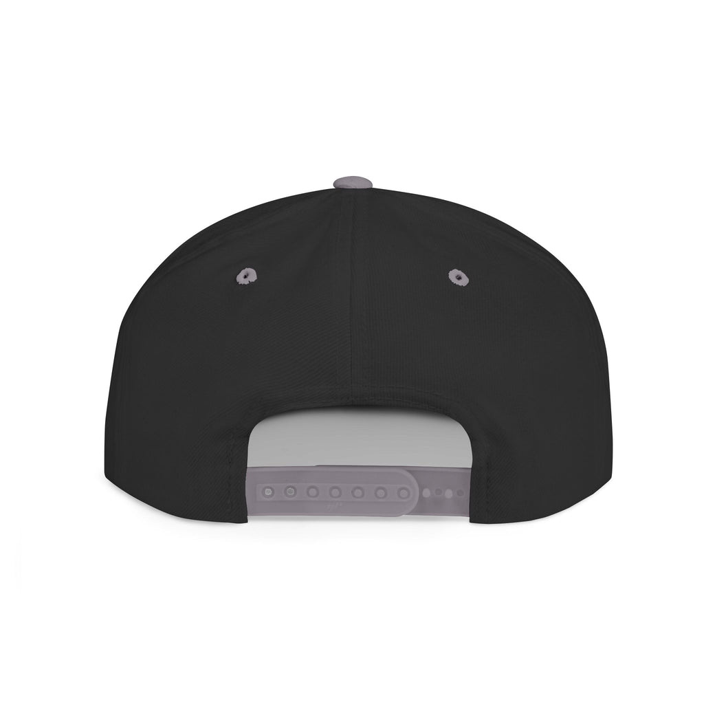 Snapback Hat — Red Graffiti Logo Flat Bill Cap