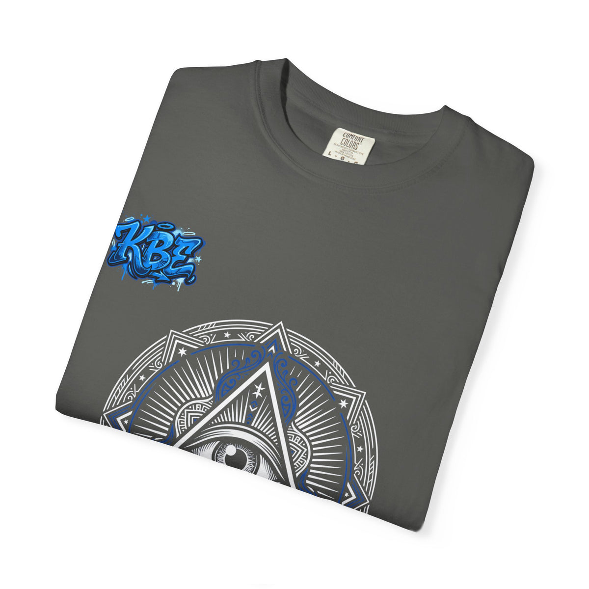 T-Shirt — Blue Geometric Mandala Bandana Graphic