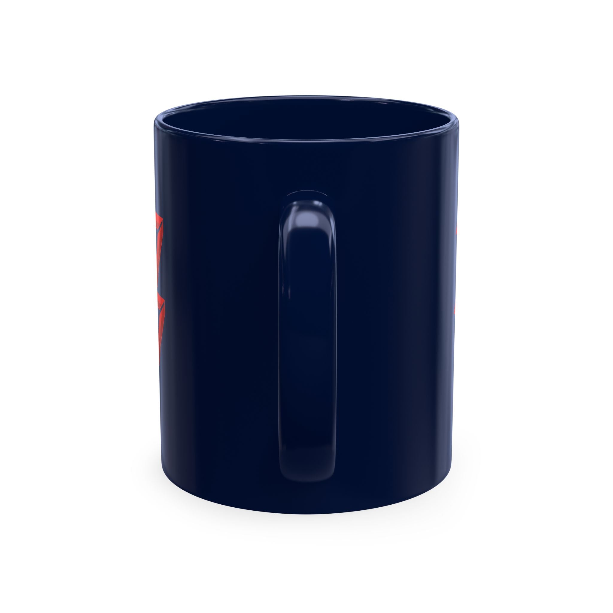 Ceramic Mug — Mystic Third Eye Pyramid Design with 7/17 Red Numerals
