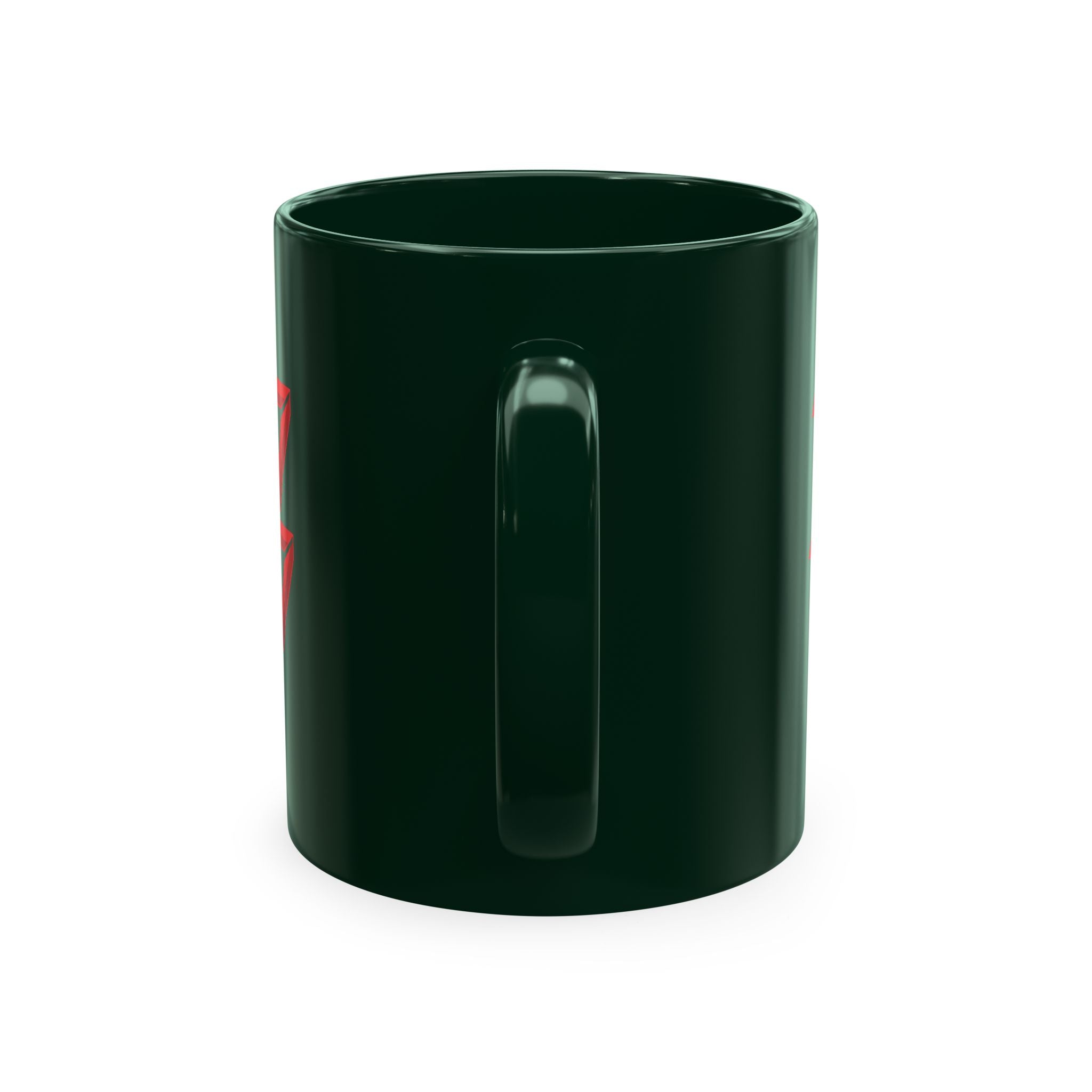 Ceramic Mug — Mystic Third Eye Pyramid Design with 7/17 Red Numerals
