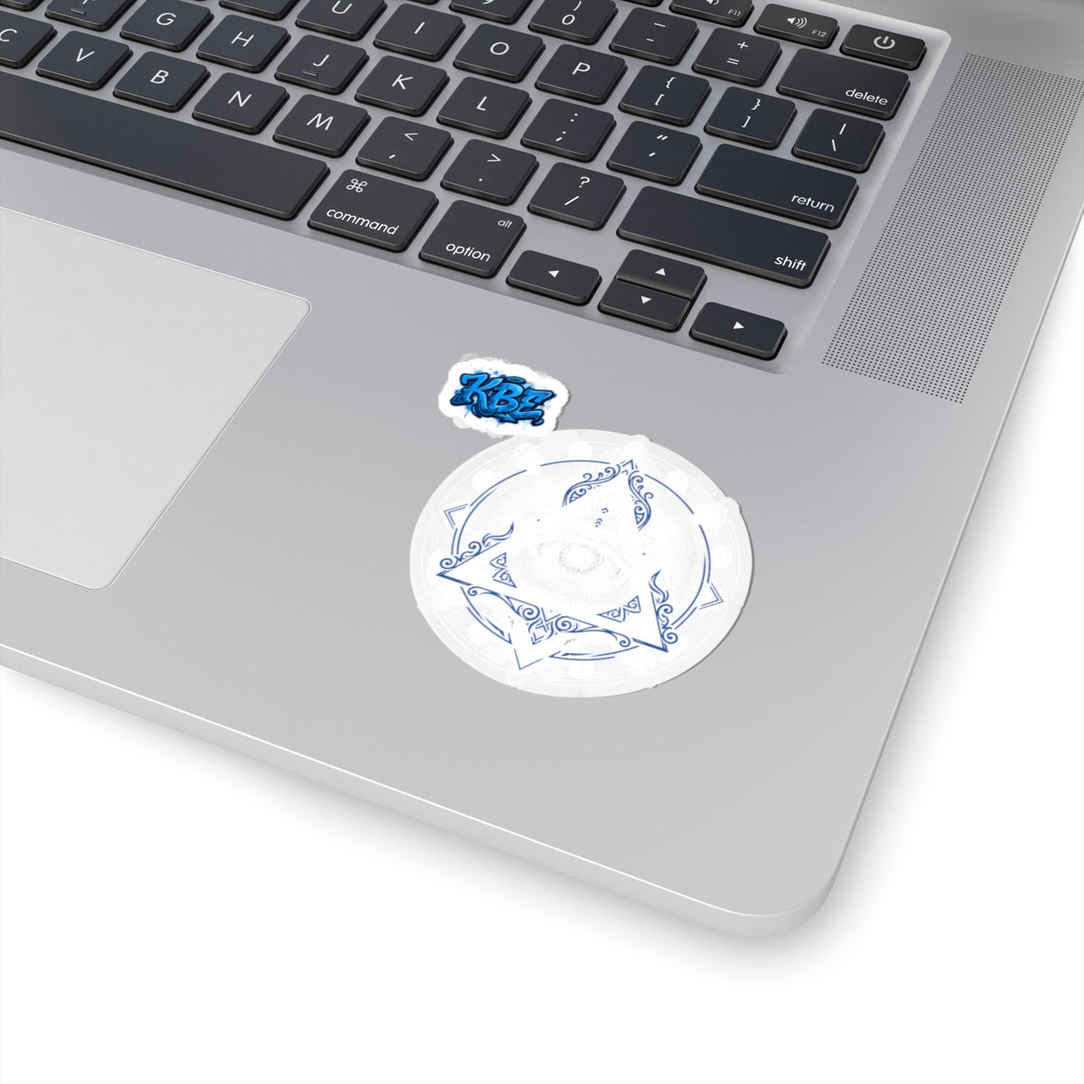 Mystic Triangle Eye Sticker — Geometric Esoteric Laptop Decal