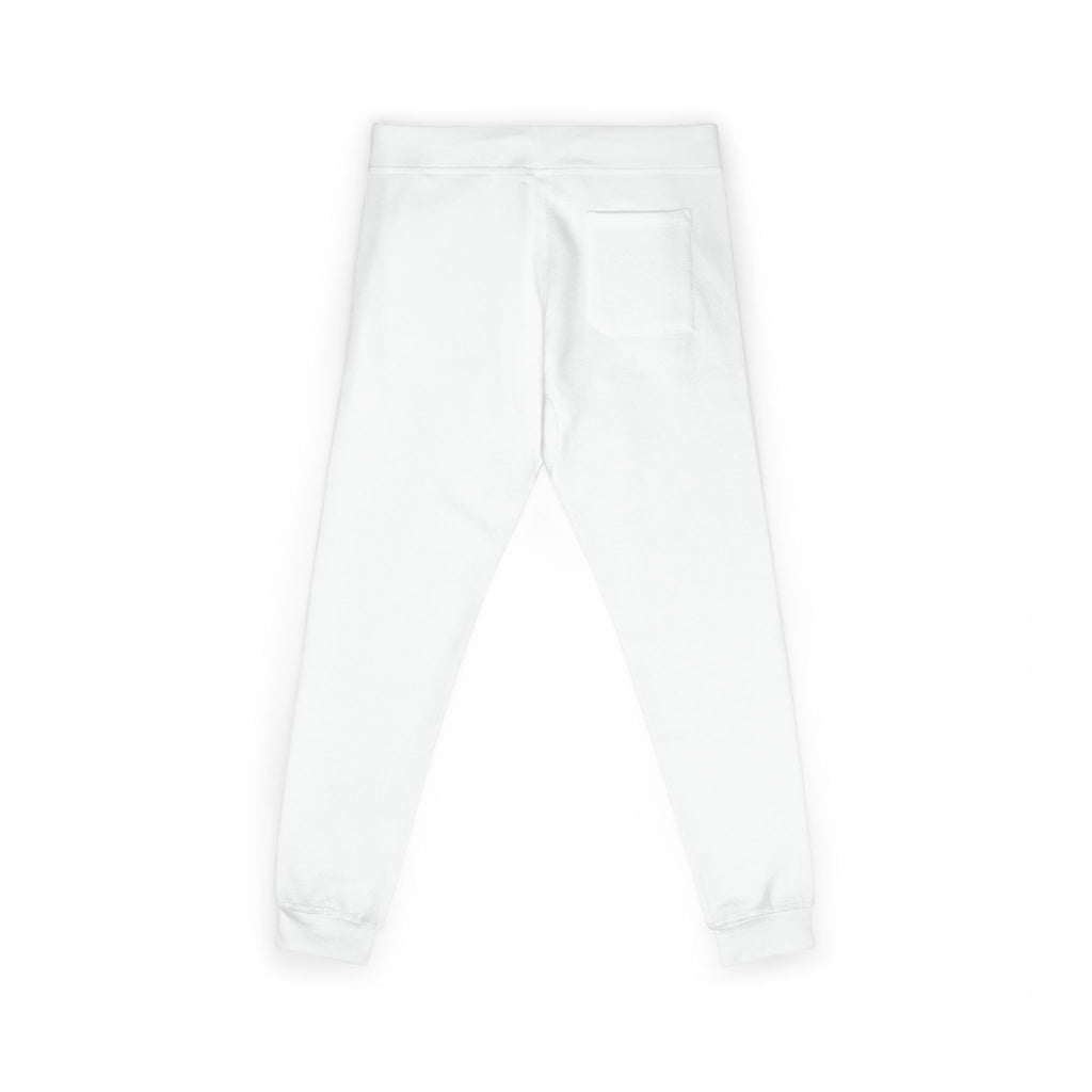 Embroidered "I’m Sorry" Fleece Sweatpants — Cozy White Joggers