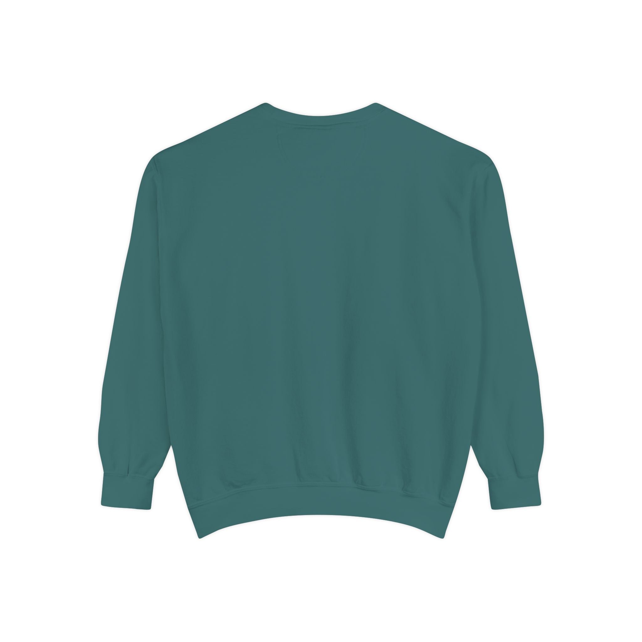 Sweatshirt — Minimal Red "17/17" Chest Logo Garment-Dyed Crew