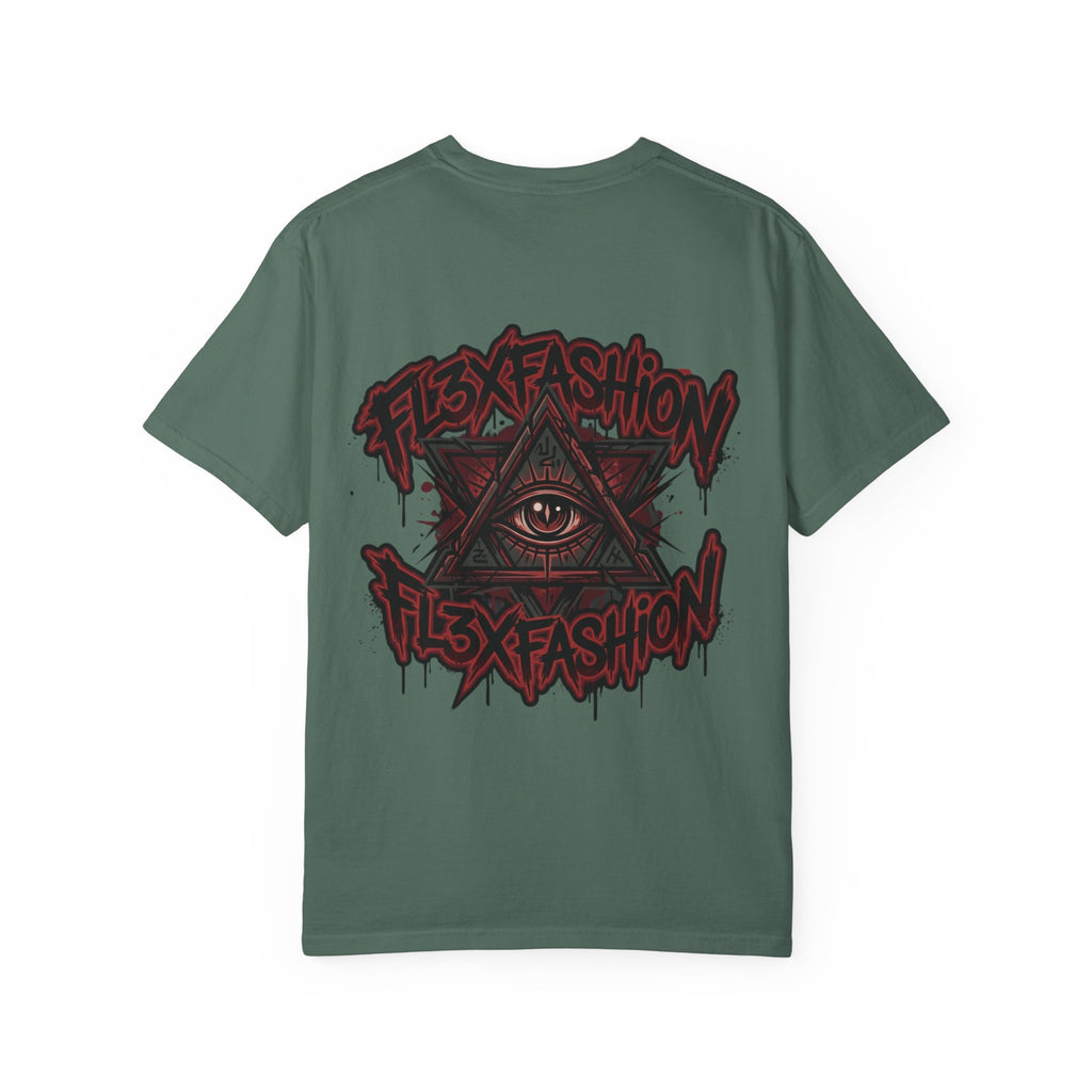 Halloqueen Graphic T-Shirt — Gothic Pyramid & All-Seeing Eye Streetwear