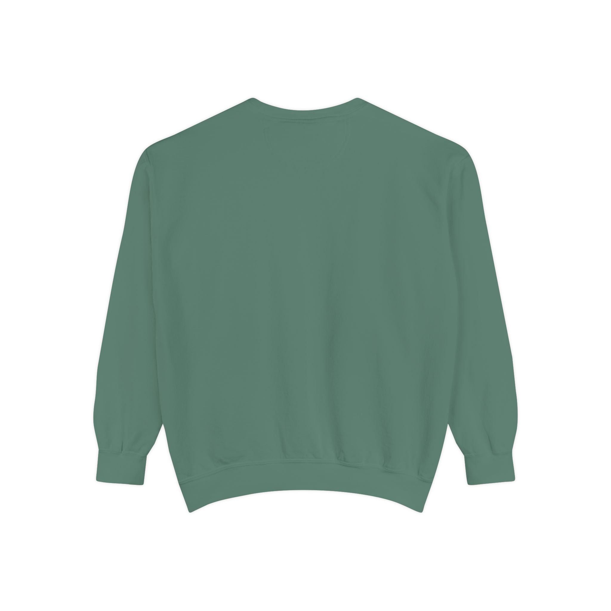 Sweatshirt — Minimal Red "17/17" Chest Logo Garment-Dyed Crew
