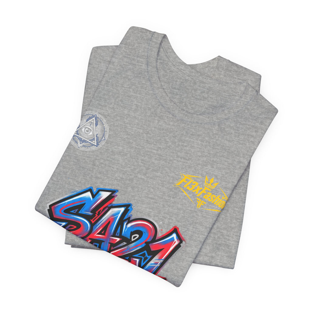 SA21 Graffiti Logo Tee — Streetwear Graphic T-Shirt
