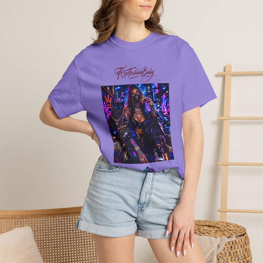 Cyberpunk Nightlife T‑Shirt — “The Fashion Baby” Graphic Tee