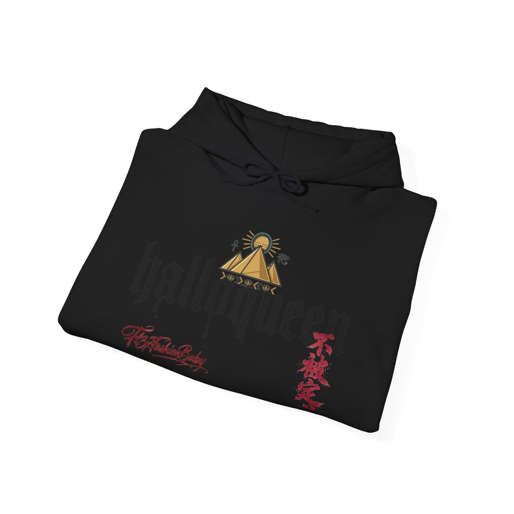 Halloween 'HalloQueen' Gothic Hoodie — Queen Crown Costume Sweatshirt