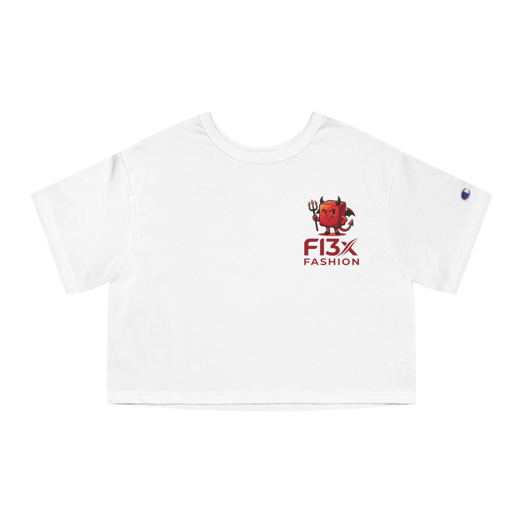 Devil Demon Graphic Cropped Tee