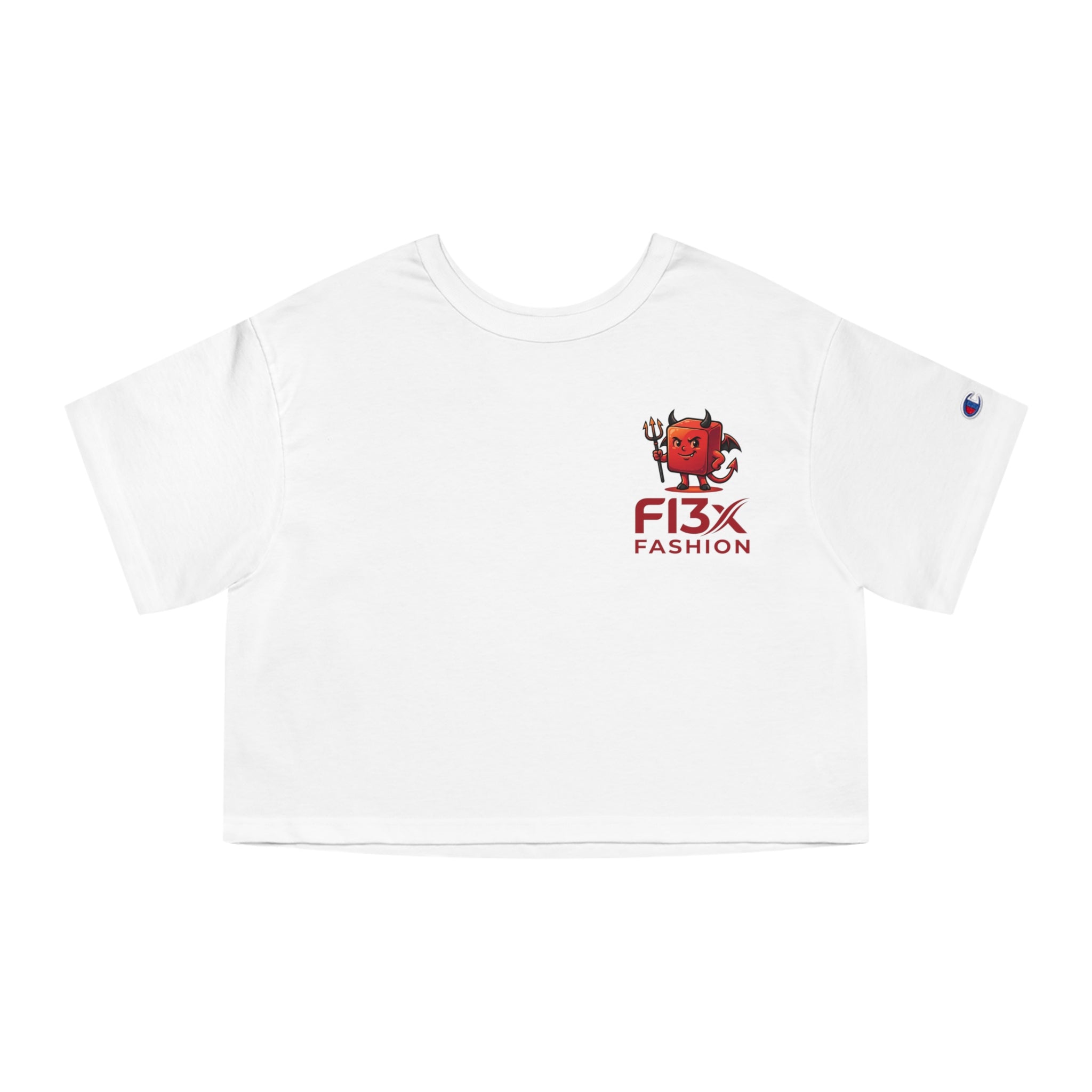 Devil Demon Graphic Cropped Tee