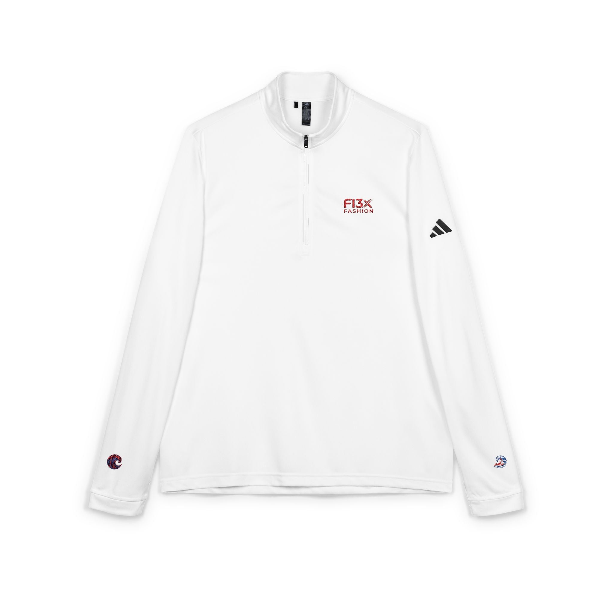 Embroidered Quarter-Zip Pullover