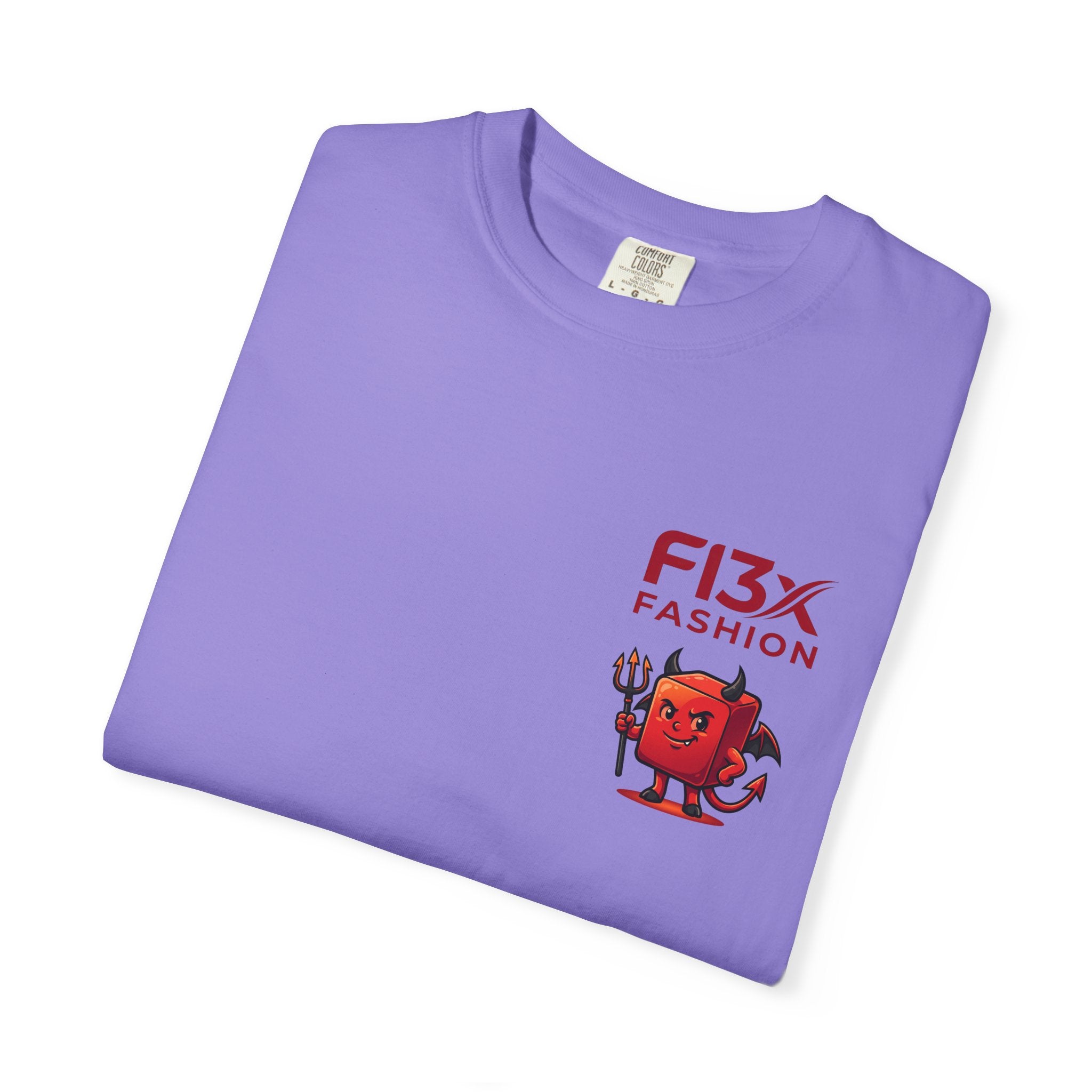 Graphic T-Shirt — Occult Pyramid Eye Design with 'Fix Fashion' Patch