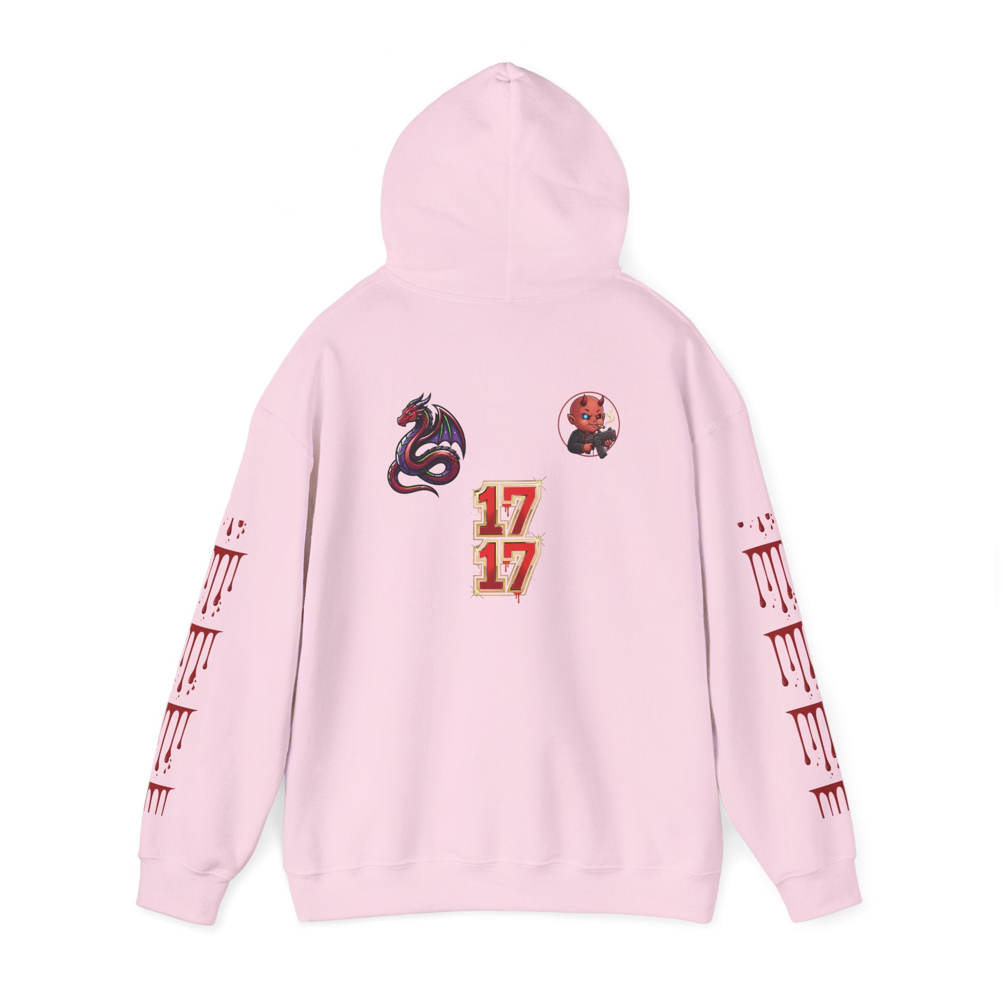 Hoodie — Gothic 1717 Dripping Symbols Pullover