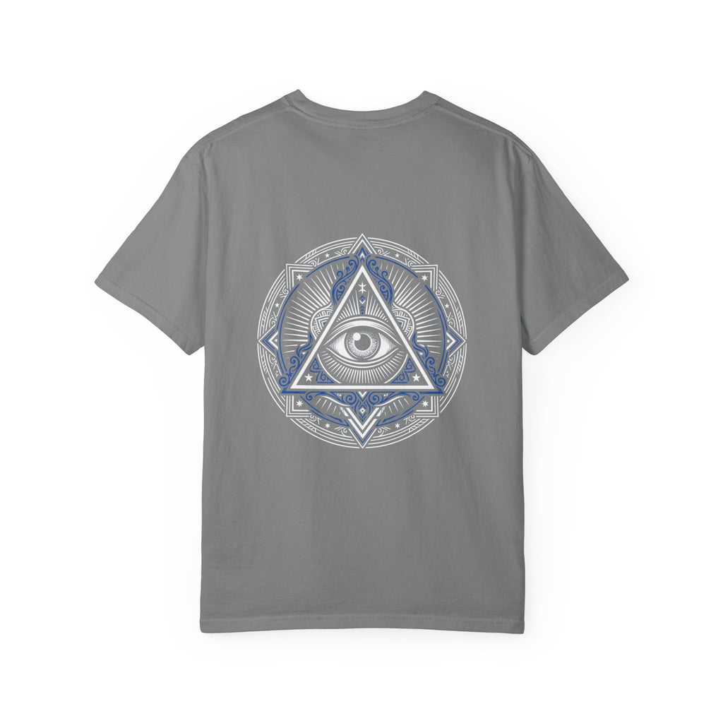 T-Shirt — Blue Geometric Mandala Bandana Graphic