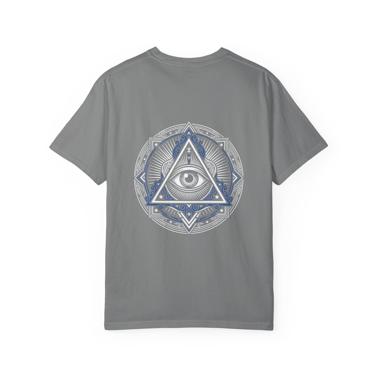 T-Shirt — Blue Geometric Mandala Bandana Graphic