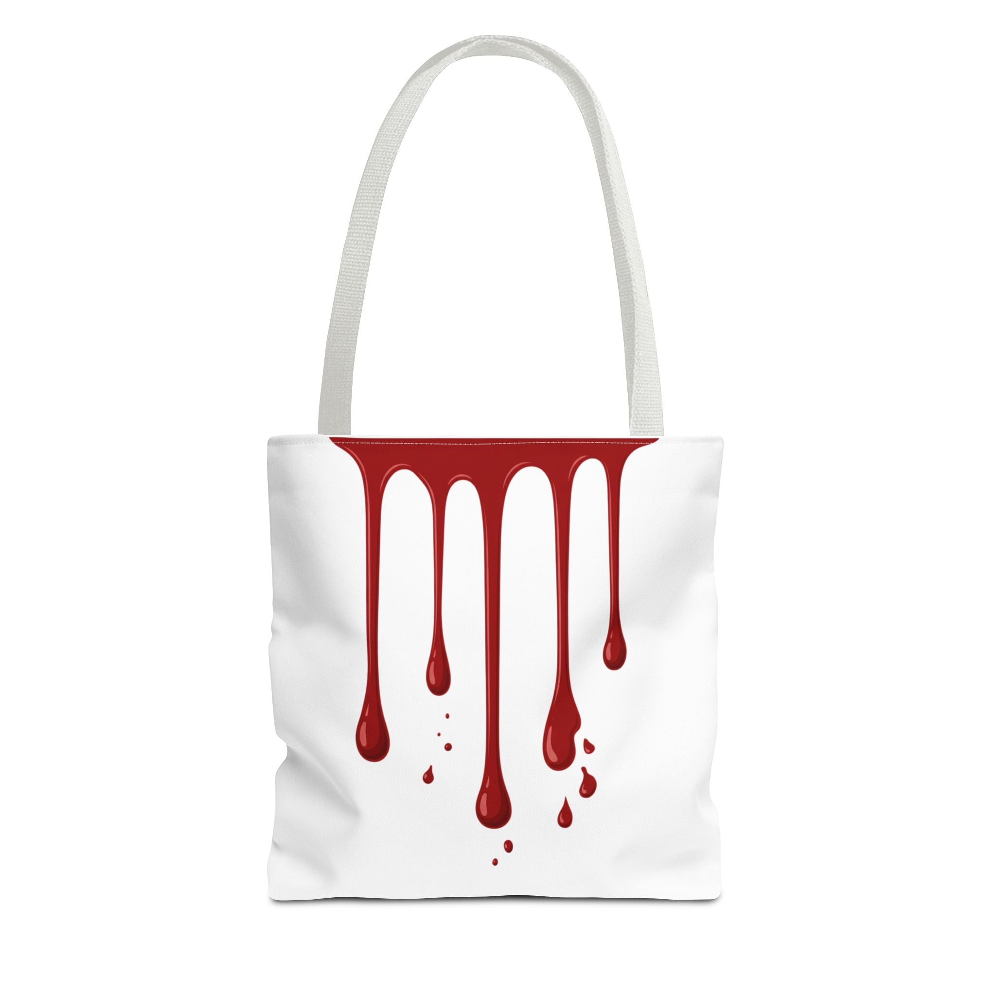 Dripping Blood Graphic Tote Bag — Red Horror Aesthetic Tote