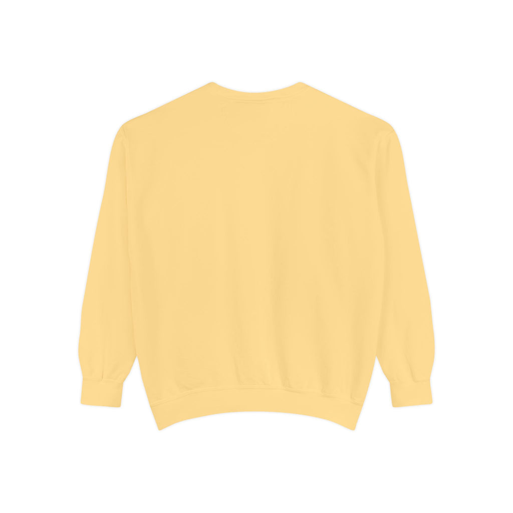 Sweatshirt — Minimal Red "17/17" Chest Logo Garment-Dyed Crew