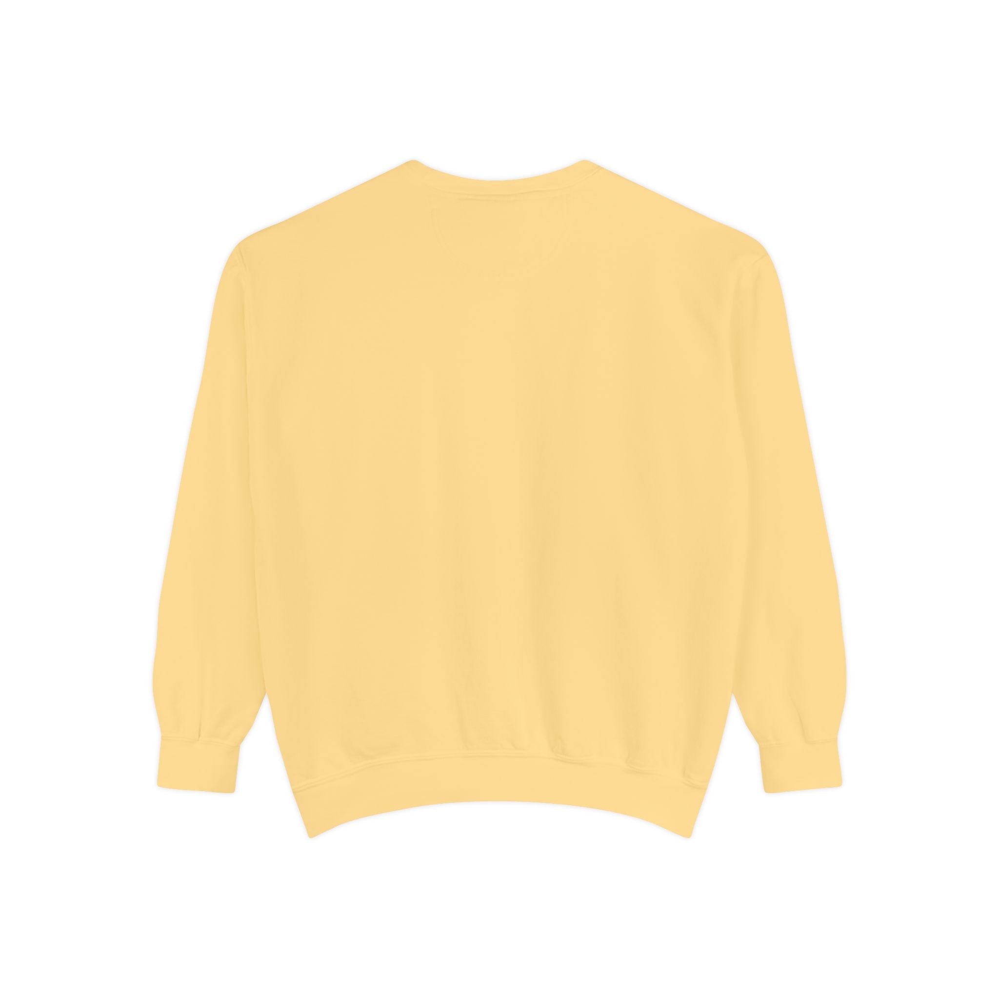 Sweatshirt — Minimal Red "17/17" Chest Logo Garment-Dyed Crew