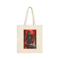 Canvas Tote — Retro Neon Portrait Beach Vibe Tote Bag
