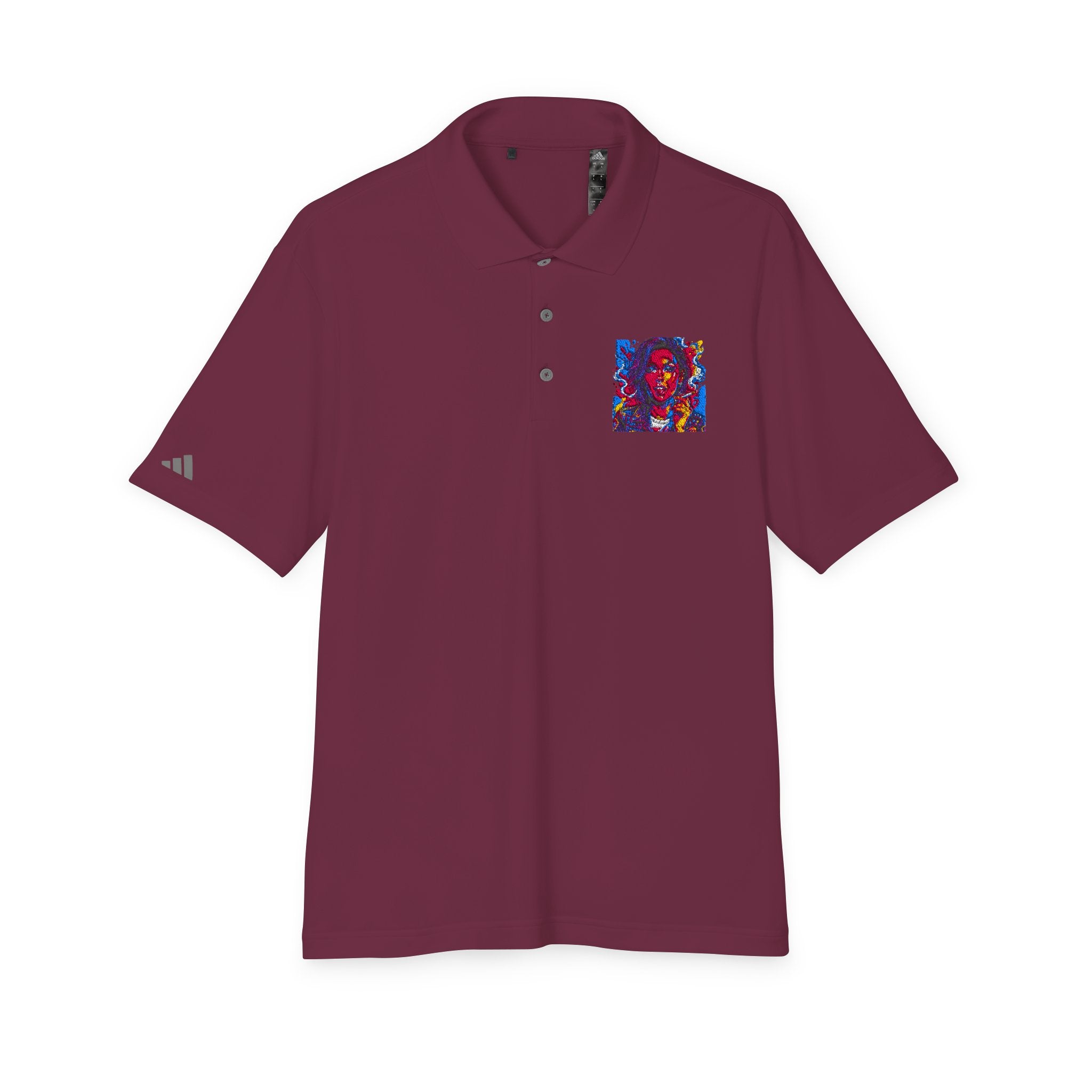 Abstract Color Portrait Polo Shirt