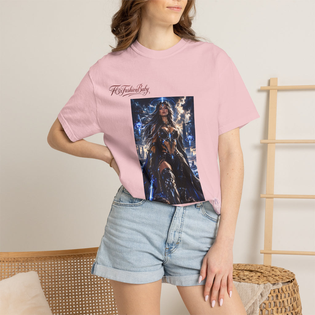 Fantasy Warrior Graphic T-Shirt — "FB7FashionBaby" Logo Tee
