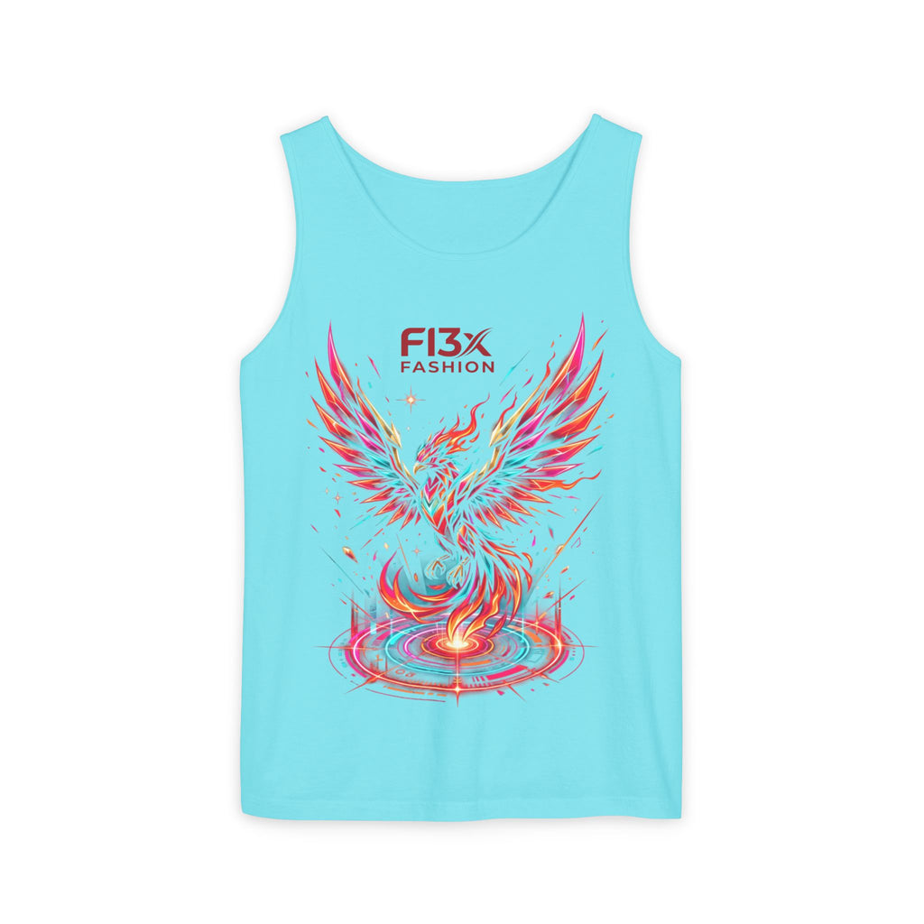 Phoenix Graphic Tank Top — Colorful Rising Firebird Design