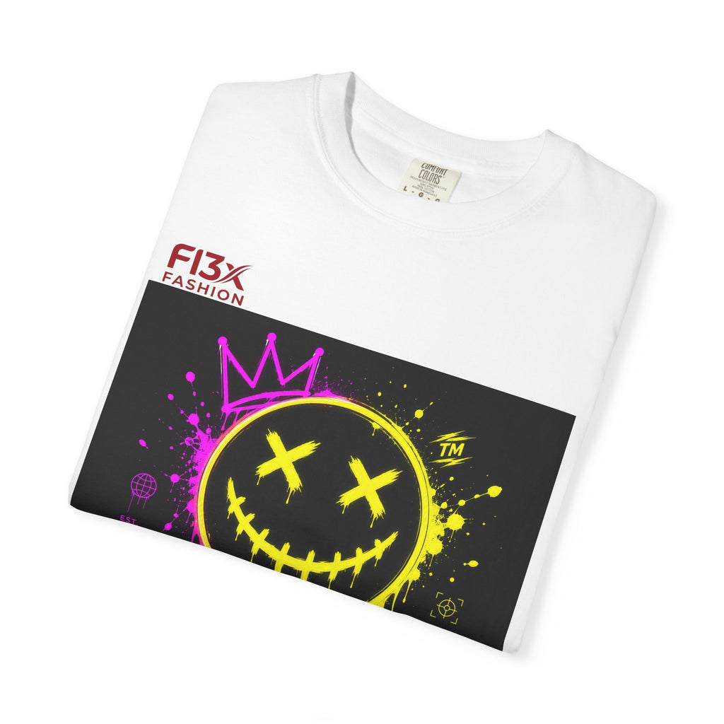 Graphic Tee — Neon Graffiti Smiley "FL3X Fashion"