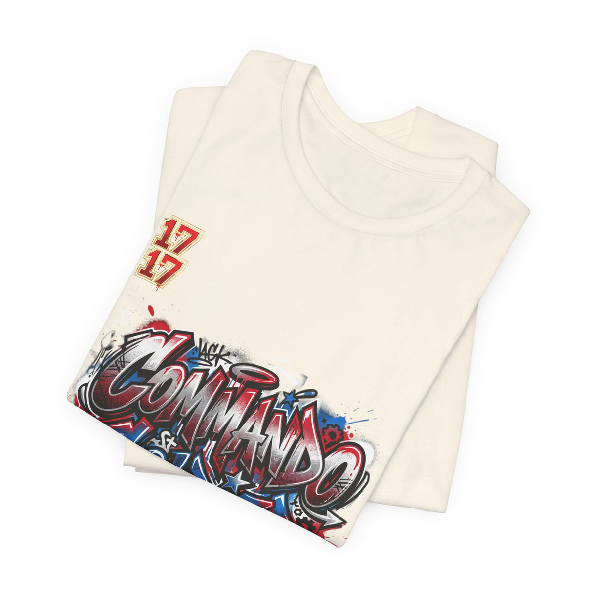 Commando Soldier Graffiti T‑Shirt — Urban Military Streetwear