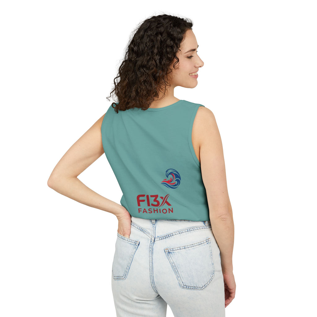 Graphic Tank Top — Colorful Street Art & Drip Logo Design
