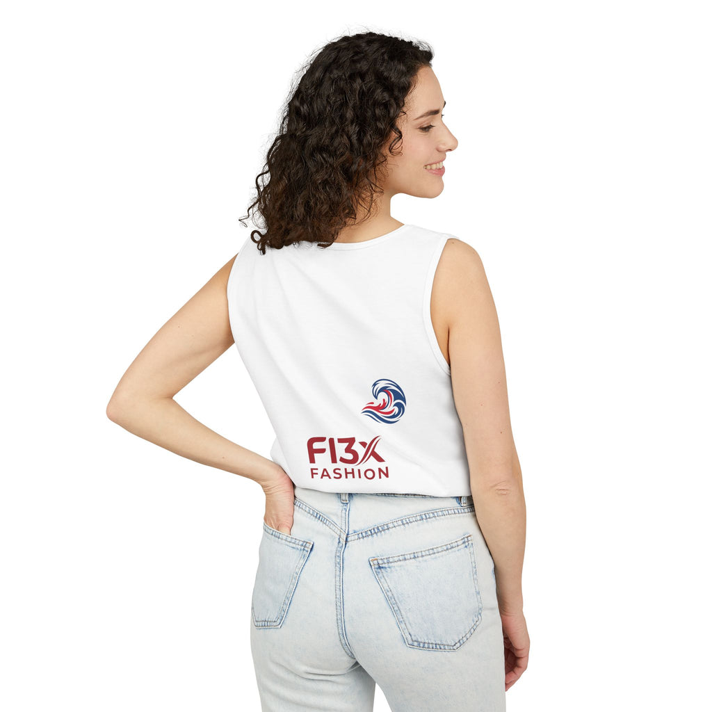 Graphic Tank Top — Colorful Street Art & Drip Logo Design