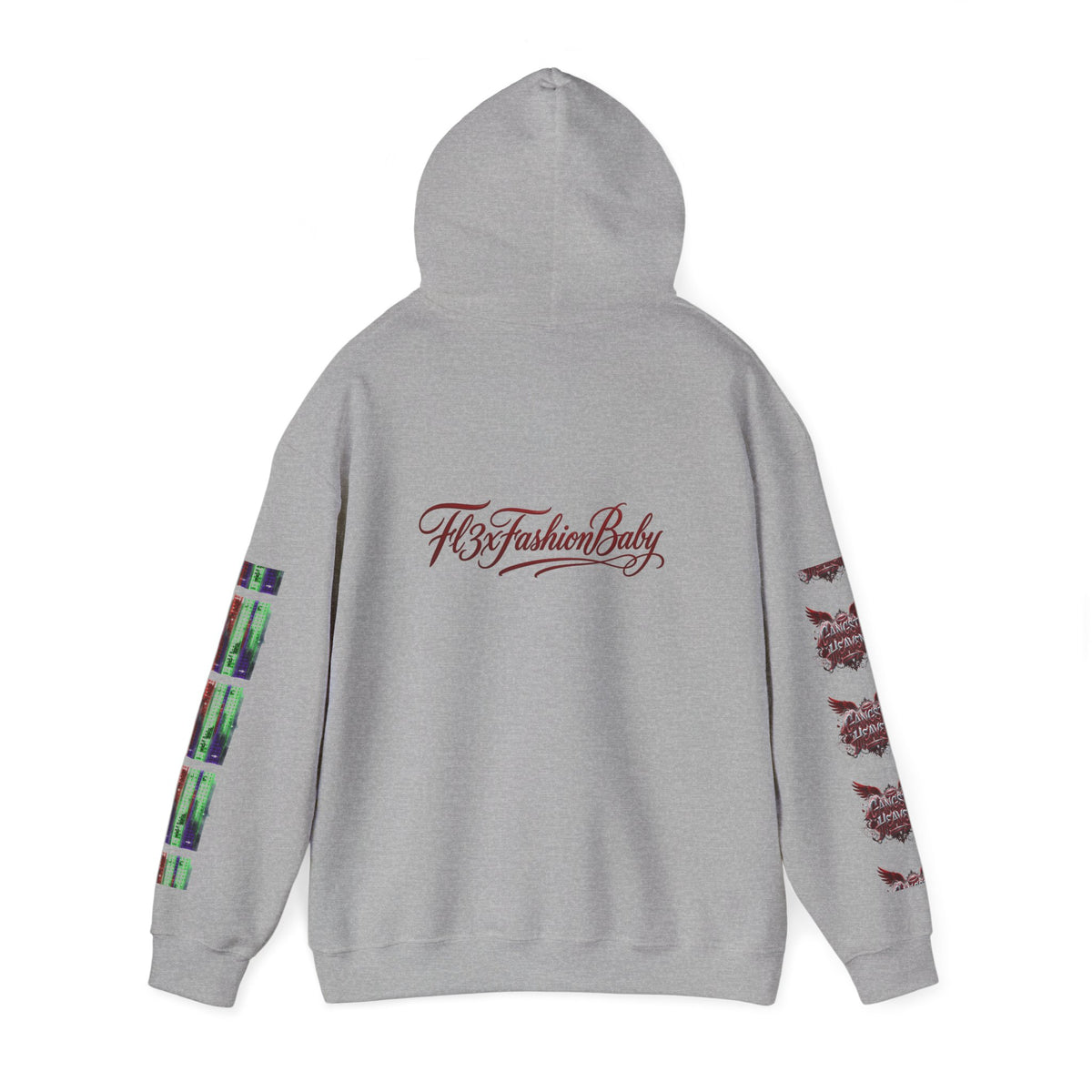 Midnight Run Hoodie — Graphic Streetwear Pullover with Sleeve Prints