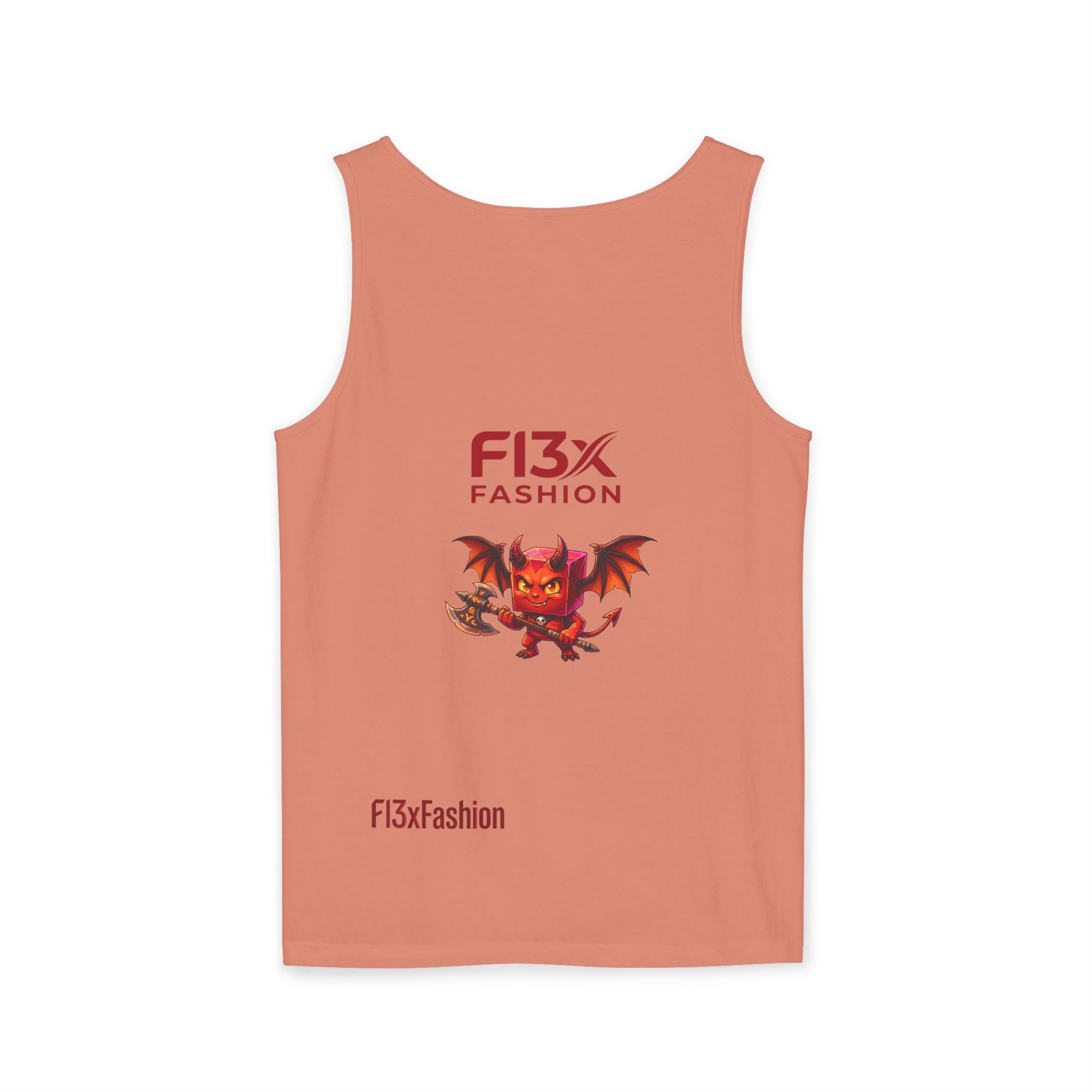 FL3X Fashion Graphic Tank Top — Neon Smiley & Devil Logo Streetwear