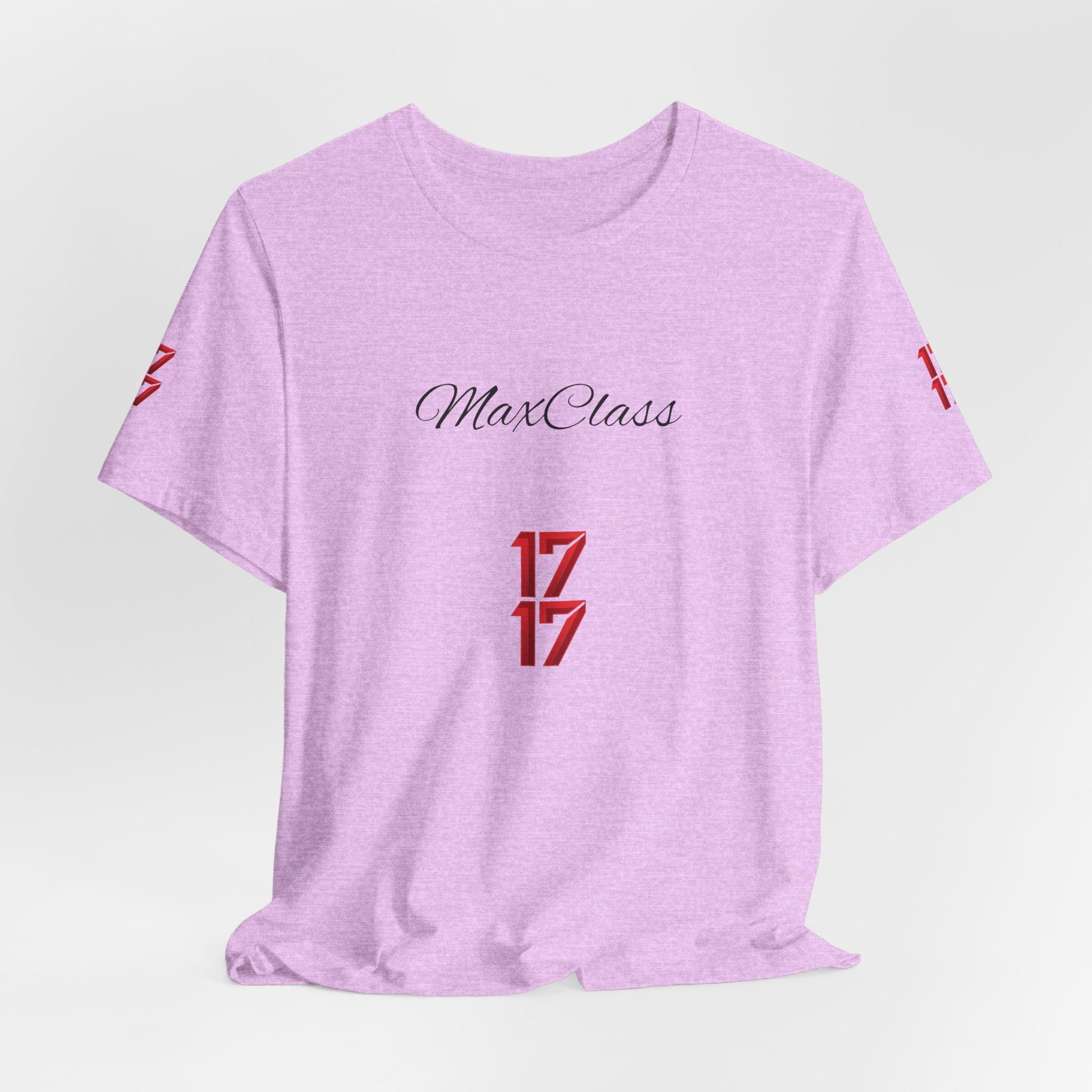 MaxClass '17' Graphic Tee — Minimal Script Logo T-Shirt