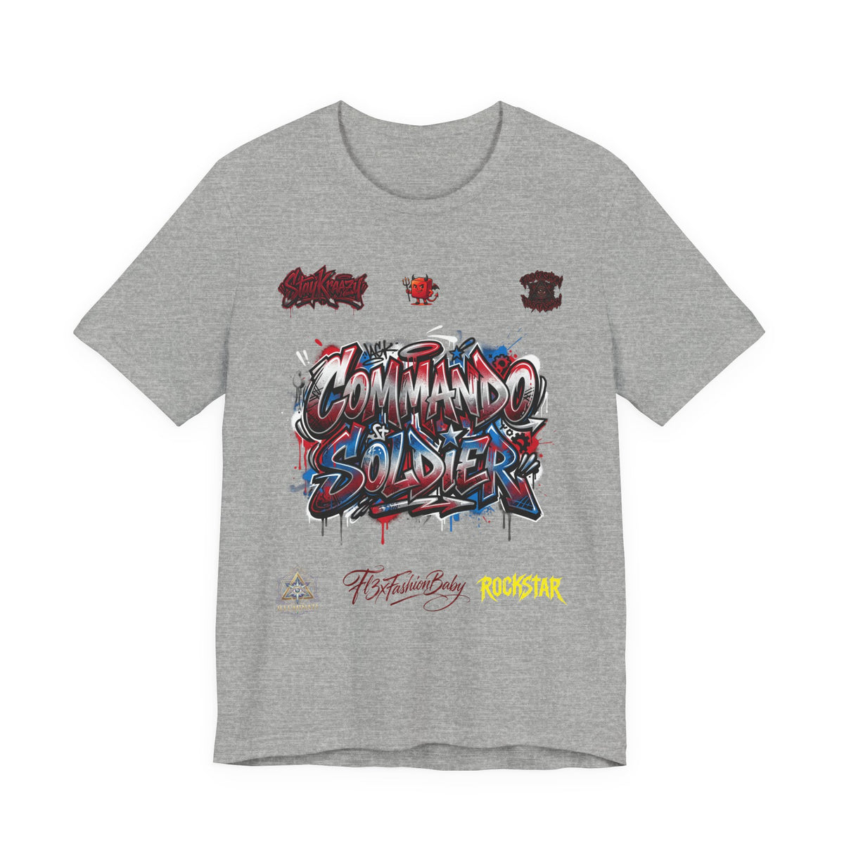Commando Soldier Graphic Tee — Military-Inspired Streetwear T-Shirt
