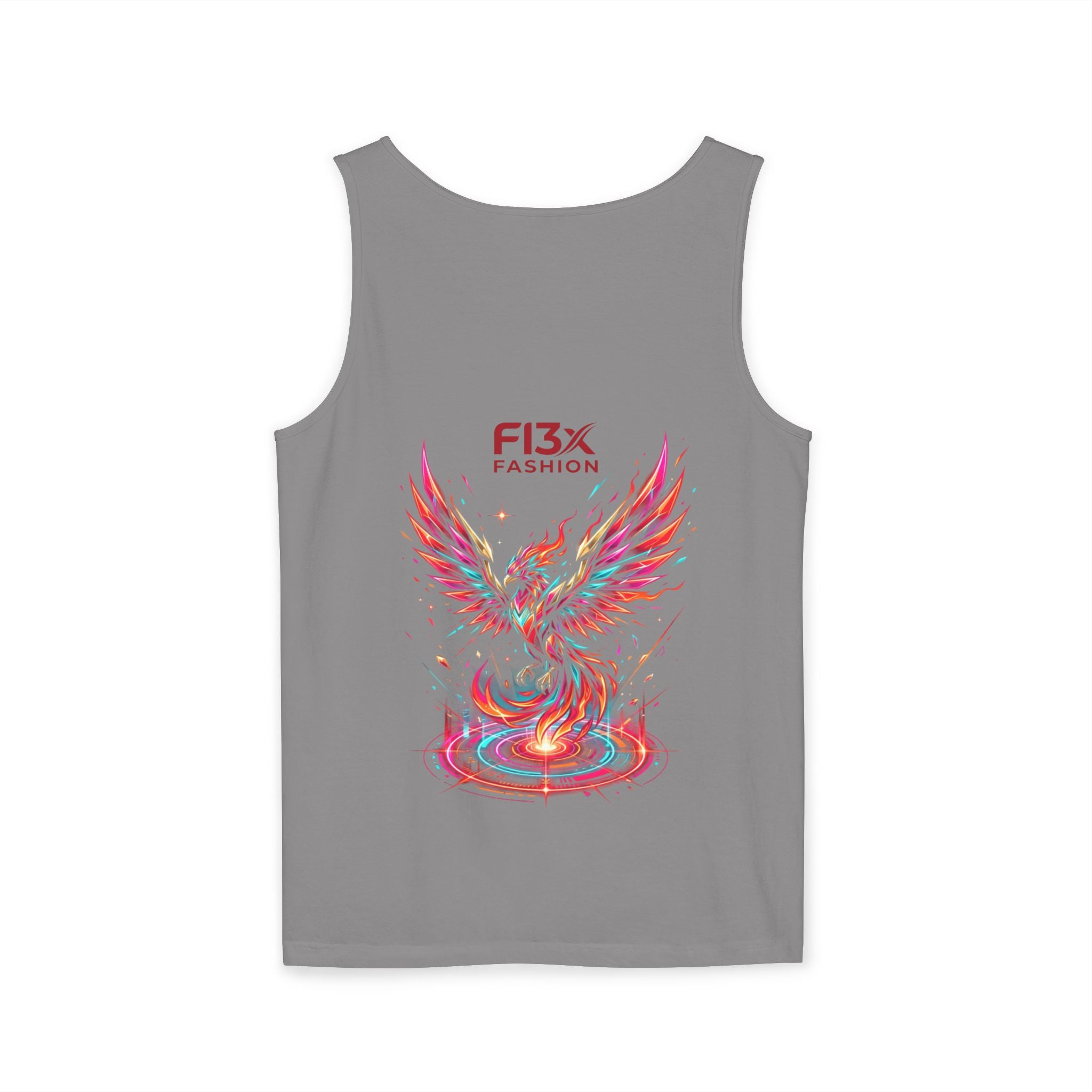 Phoenix Graphic Tank Top — Colorful Rising Firebird Design