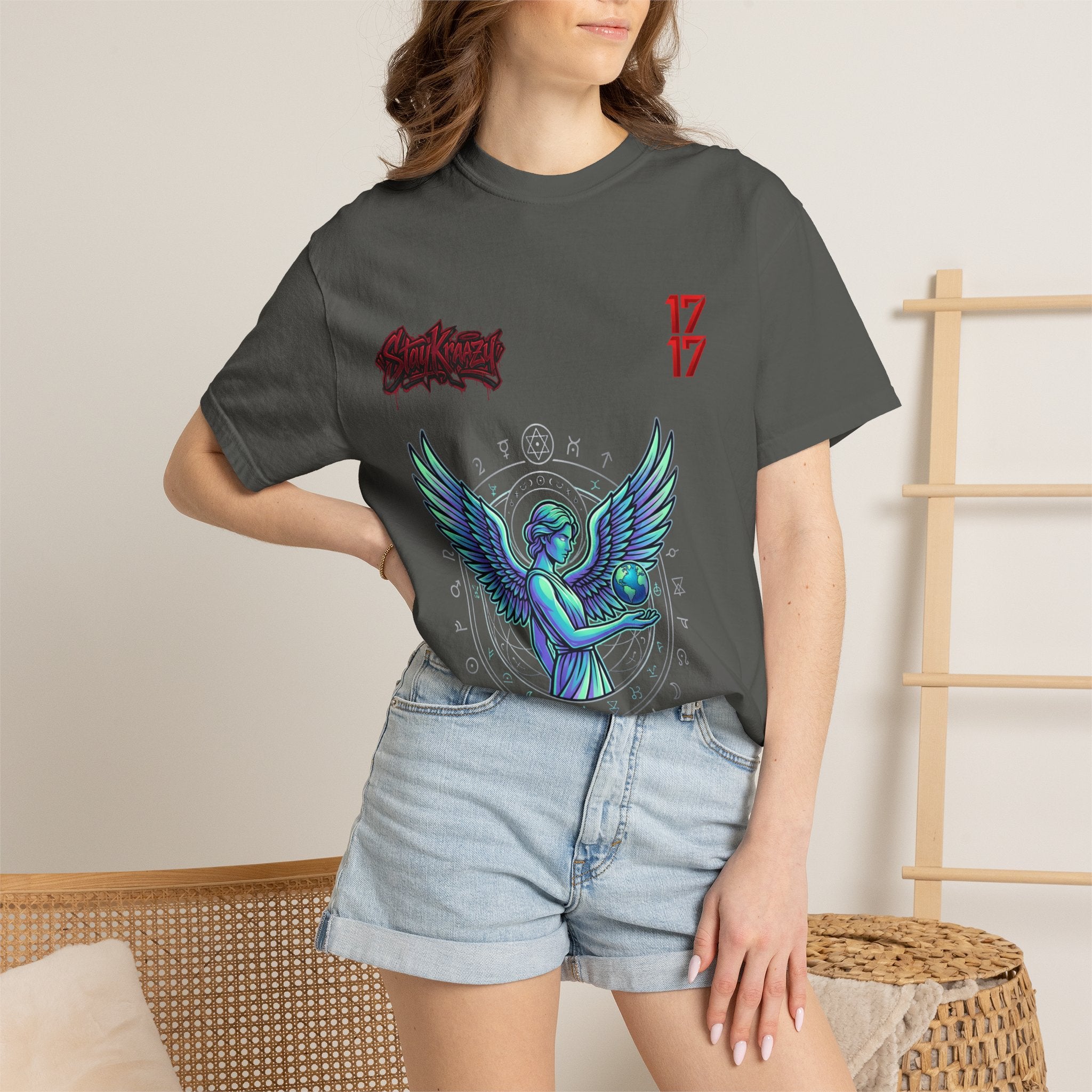 Angel & Devil Graphic T-Shirt — '24 Hours To Live' Streetwear