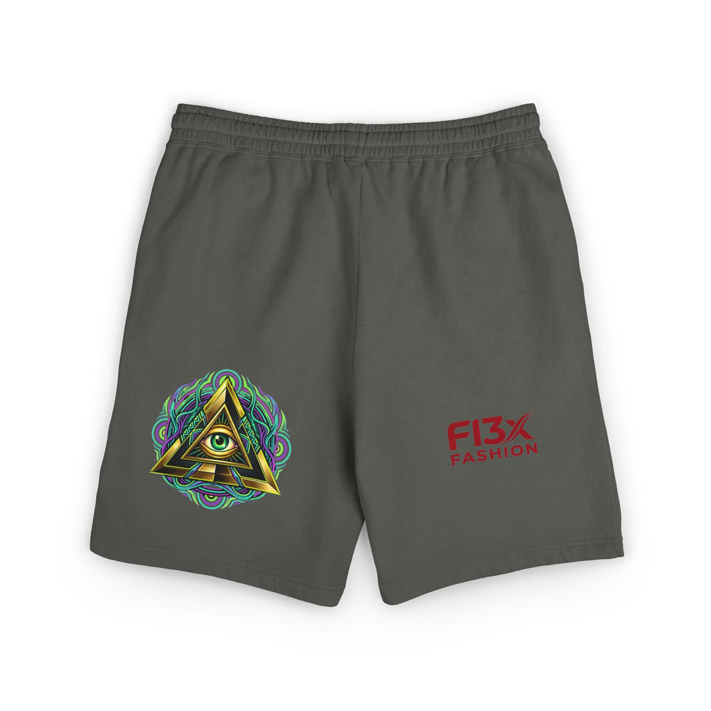 Graphic Fleece Sweat Shorts — Illustration Logo Casual Lounge Shorts