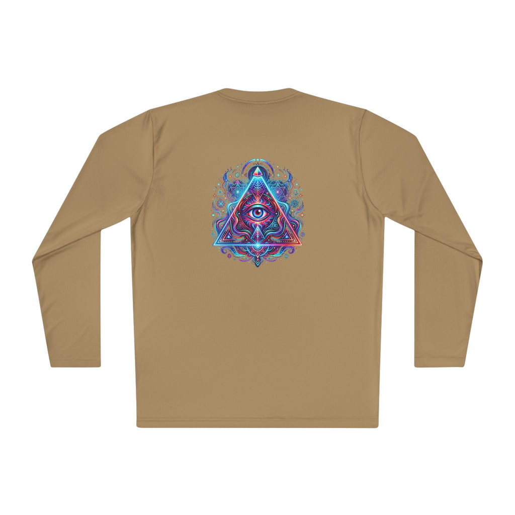 All-Seeing Eye Triangle Long Sleeve Tee — Psychedelic Mystic Graphic Shirt