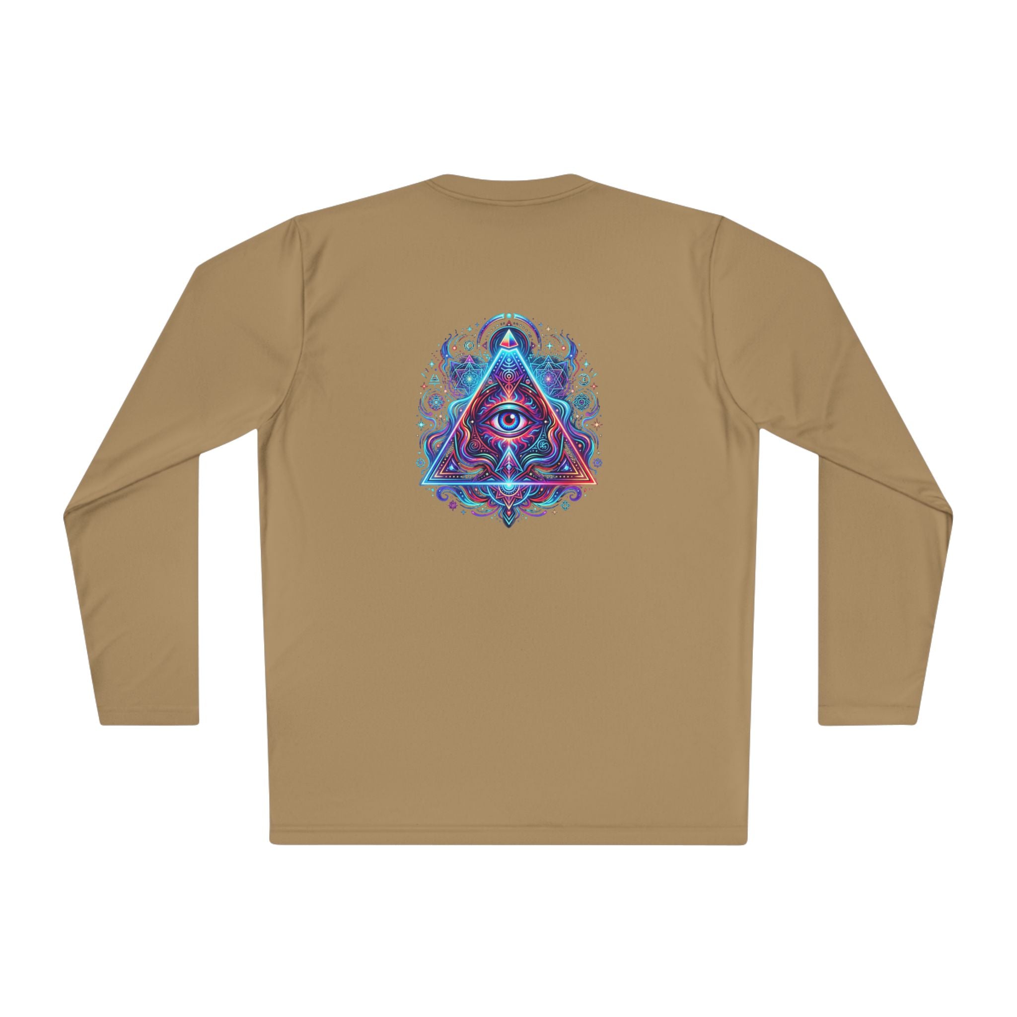 All-Seeing Eye Triangle Long Sleeve Tee — Psychedelic Mystic Graphic Shirt